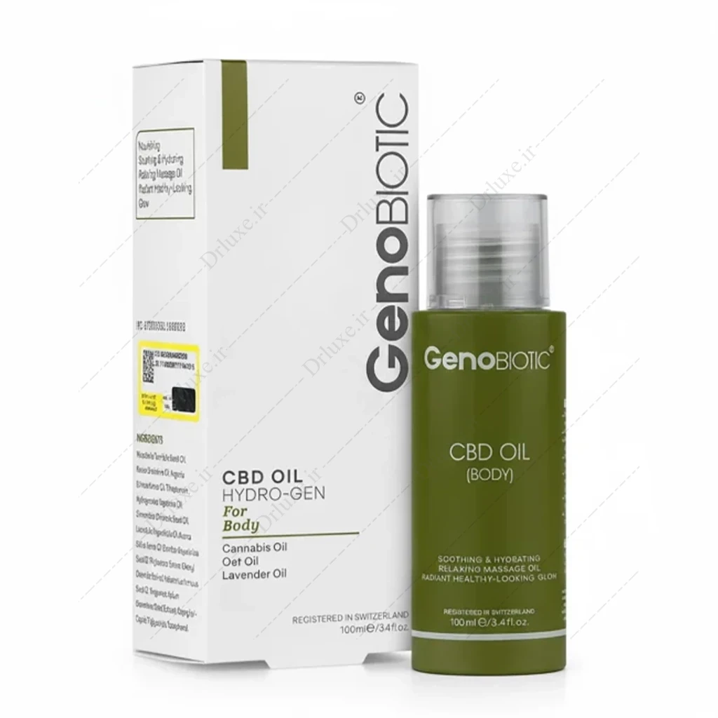 روغن رطوبت رسان بدن CBD ژنوبایوتیک 100 میلی‌لیتر